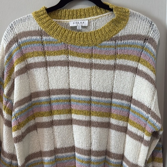 Perfect condition, Gilly striped sweater size, small, cream, blue, and pink - Picture 2 of 3